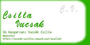 csilla vucsak business card